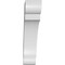 Ekena Millwork 3 1/2-in. W x 16-in. D x 16-in. H Olympic Architectural Grade PVC Knee Brace BRCP035X16X16OLY - alternate 6